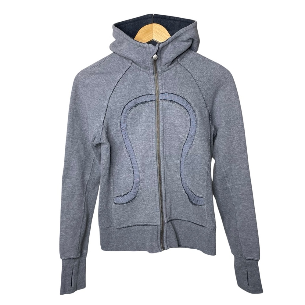 lululemon Scuba Full Zip Hoodie Special Edition Gray Sz 4 - Picture 3 of 14
